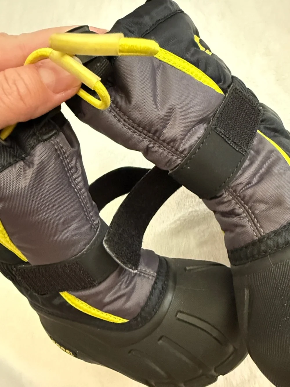 Sorel | Flurry Waterproof Insulated Winter Snow Boots Black Neon (7 Toddler)